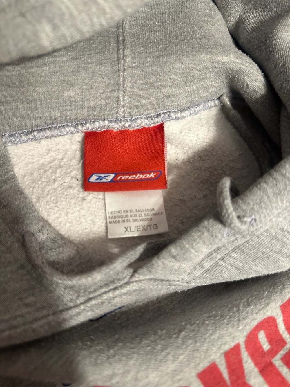 Rare Vintage Reebok NBA Houston Rockets Basketball Gray Pullover - Picture 3 of 4